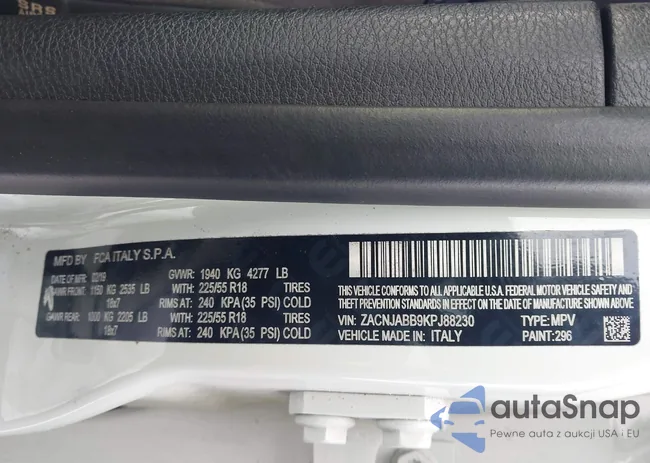 ZACNJABB9KPJ88230: 44281448