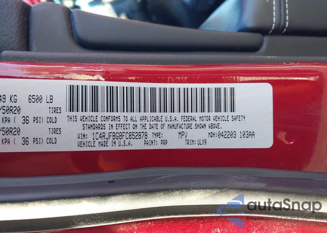 1C4RJFBG8FC852878: 44281660