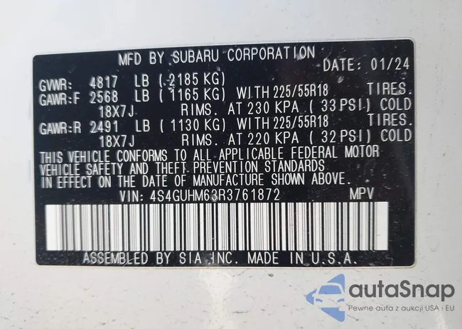 4S4GUHM63R3761872: 44282191