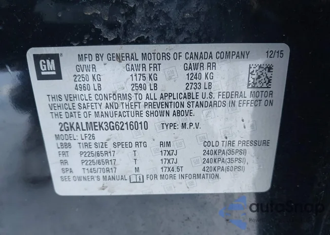 2GKALMEK3G6216010: 44282278