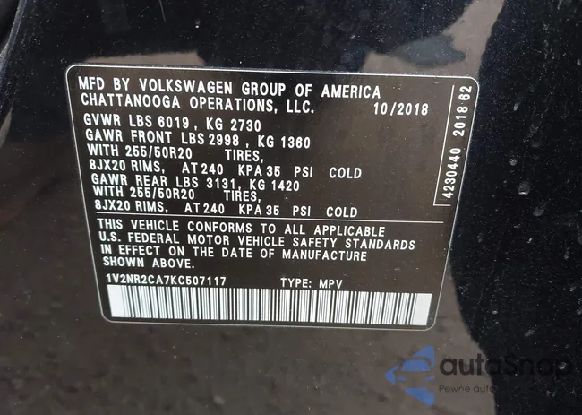 1V2NR2CA7KC507117: 44282285