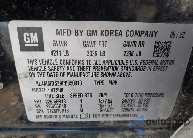 KL4MMDS29PB050013: 44282347