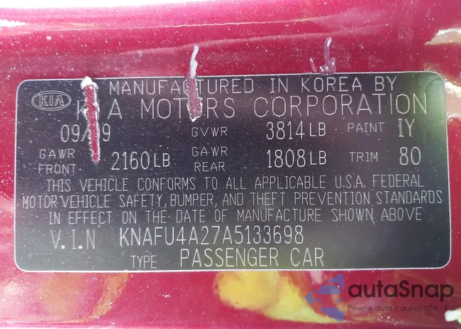 KNAFU4A27A5133698: 44282362