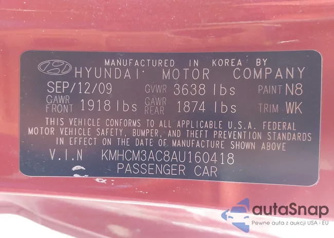 KMHCM3AC8AU160418: 44282389