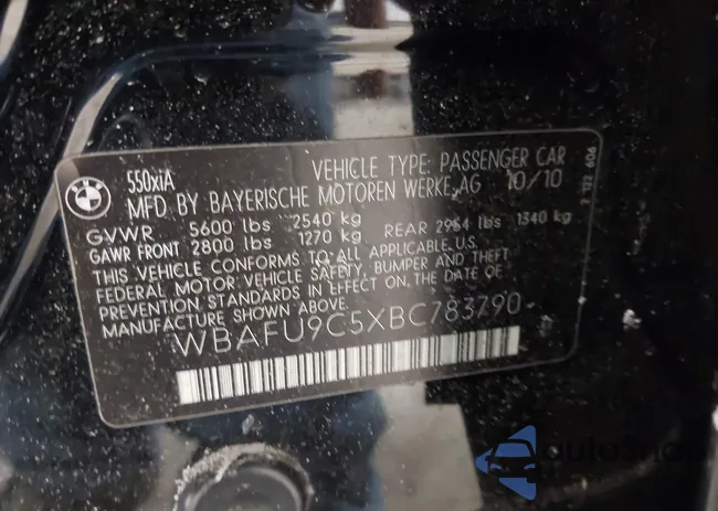 WBAFU9C5XBC783790: 44282405