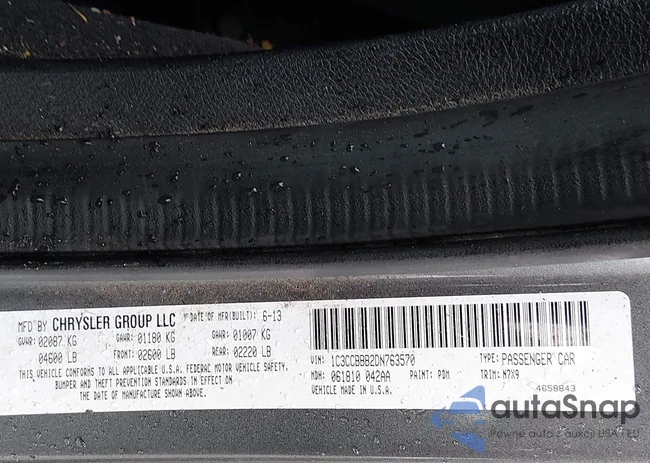 1C3CCBBB2DN763570: 44282574