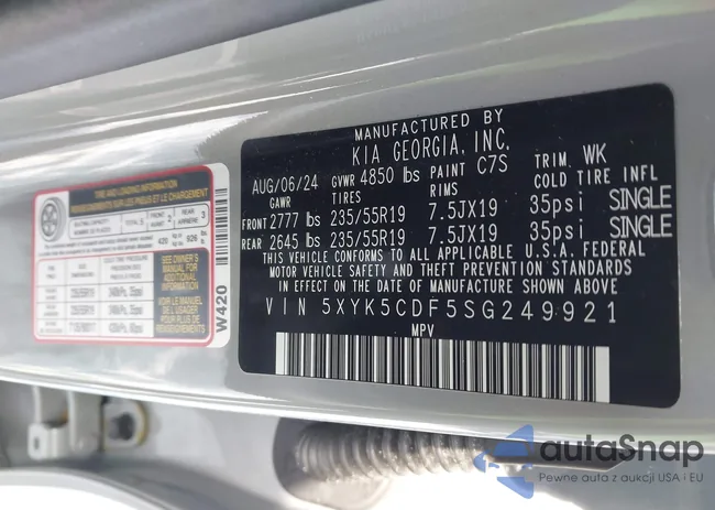 5XYK5CDF5SG249921: 44282595