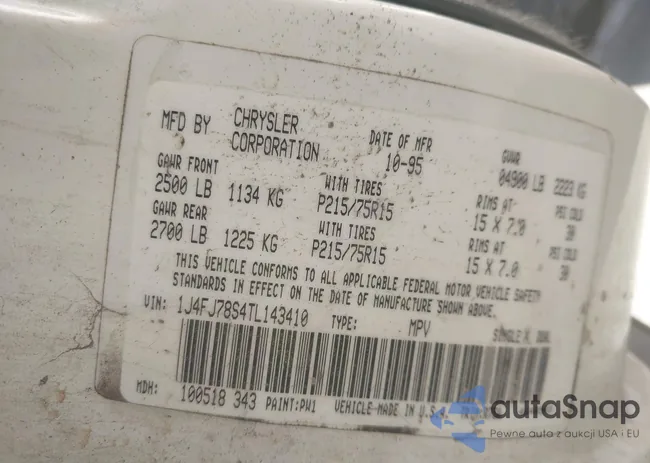 1J4FJ78S4TL143410: 44281665