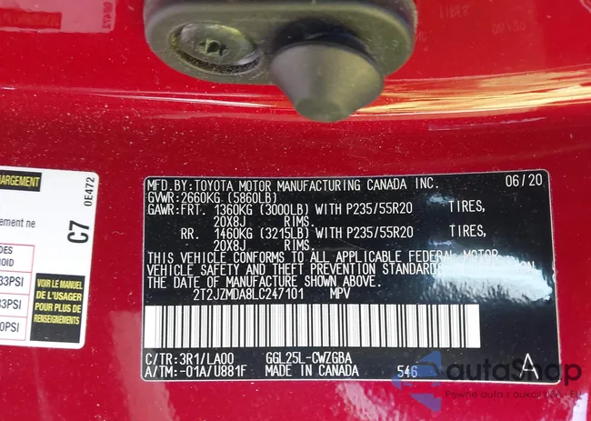 2T2JZMDA8LC247101: 44281737