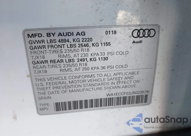 WA1ECCFS3JR023576: 44283067