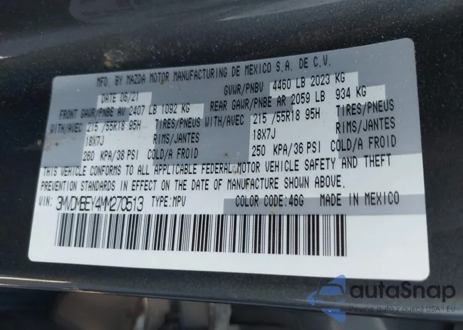 3MVDMBEY4MM270513: 44283169