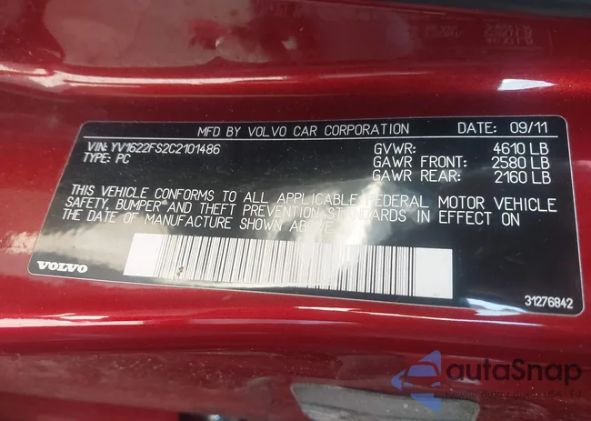 YV1622FS2C2101486: 44283391