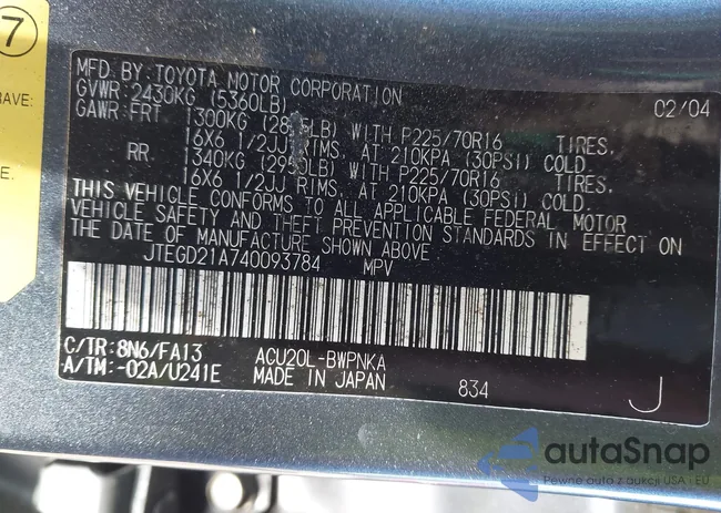 JTEGD21A740093784: 44282676