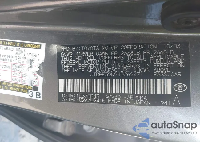 JTDBE32K940262471: 44282713