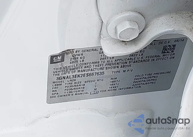 3GNAL3EK2ES667635: 44282829