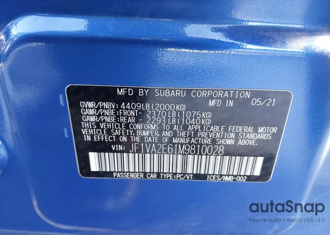 JF1VA2E61M9810028: 44282886