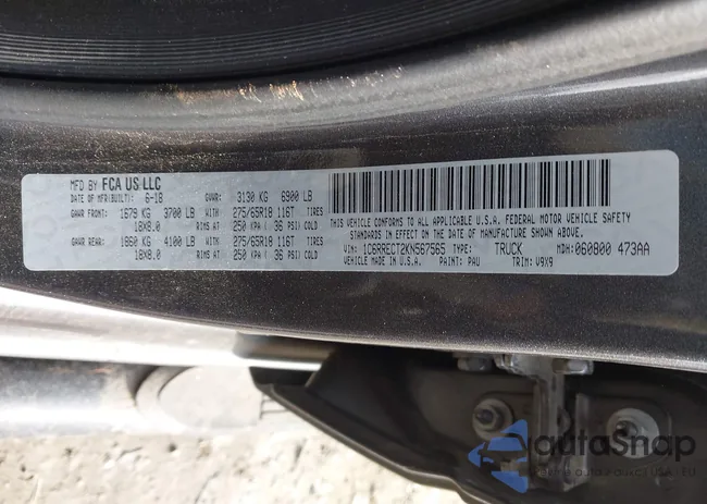 1C6RRECT2KN567565: 44282932