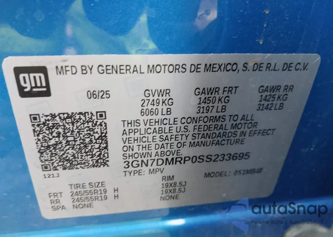 3GN7DMRP0SS233695: 44282935