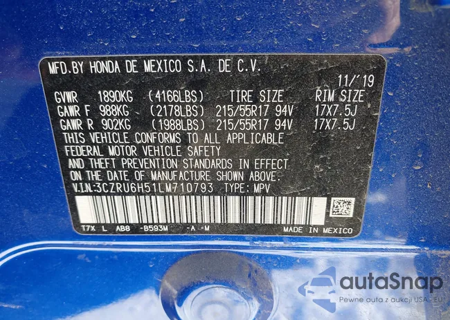 3CZRU6H51LM710793: 44284108