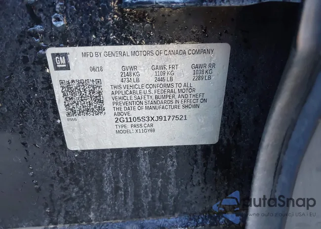 2G1105S3XJ9177521: 44284110