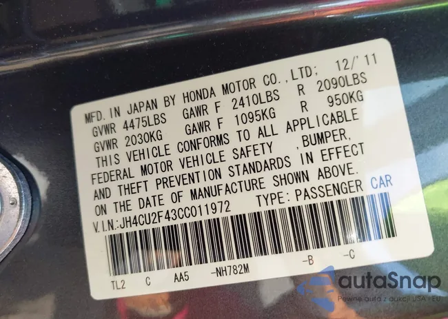 JH4CU2F43CC011972: 44284111