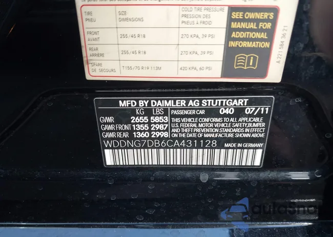 WDDNG7DB6CA431128: 44284187