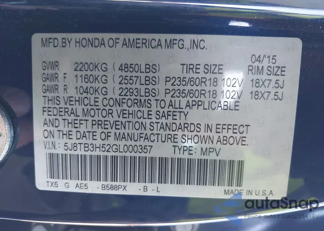 5J8TB3H52GL000357: 44284253