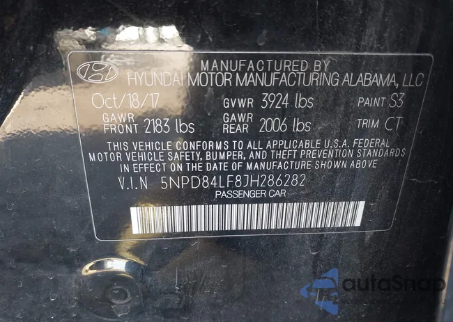 5NPD84LF8JH286282: 44284295