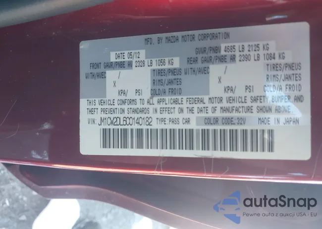 JM1CW2DL6C0140182: 44284312