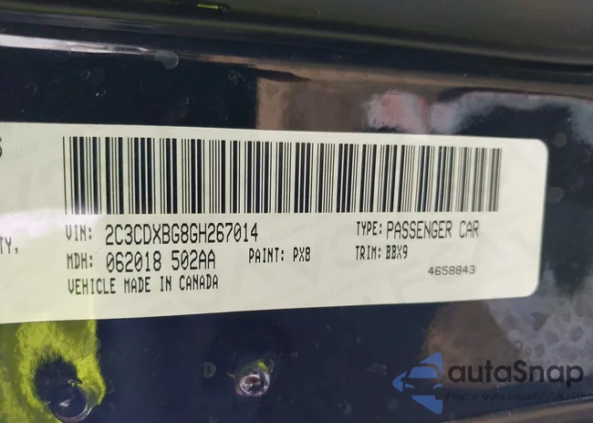 2C3CDXBG8GH267014: 44284315