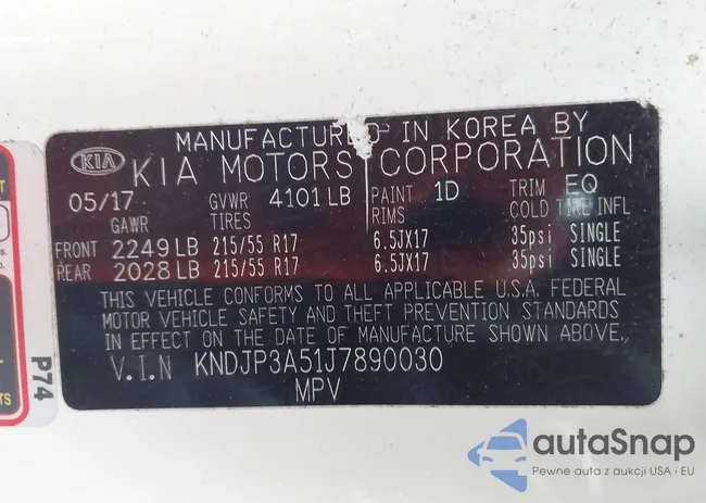 KNDJP3A51J7890030: 44284401