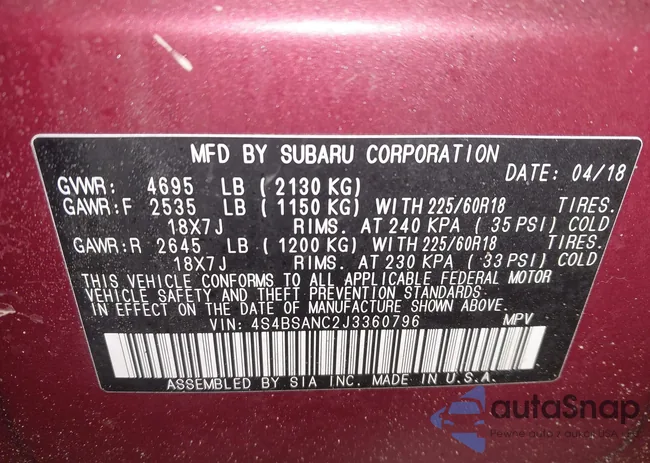 4S4BSANC2J3360796: 44284503