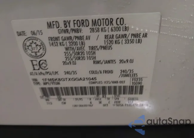 1FM5K8GTXGGA21045: 44284513