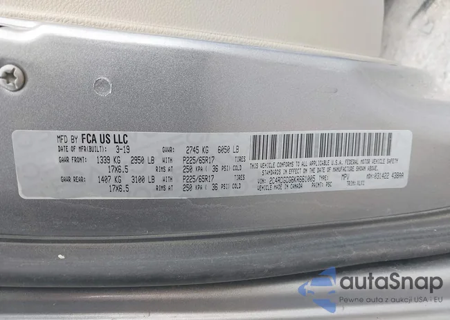 2C4RDGCG6KR661005: 44284518