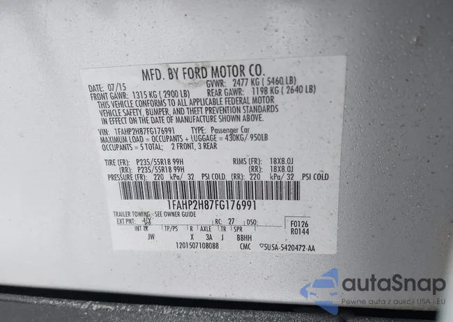 1FAHP2H87FG176991: 44284651