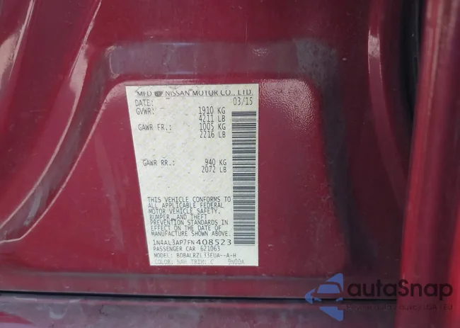 1N4AL3AP7FN408523: 44283709