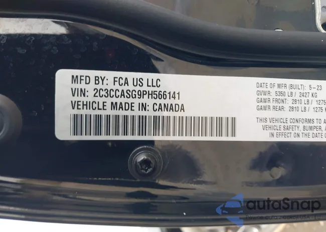 2C3CCASG9PH566141: 44283729