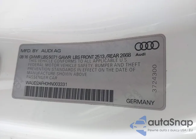 WAUD2AFH0HN003331: 44283776