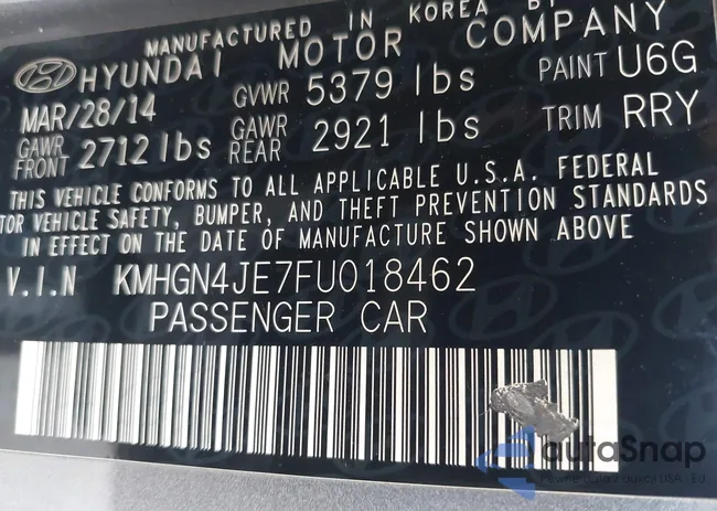 KMHGN4JE7FU018462: 44283796