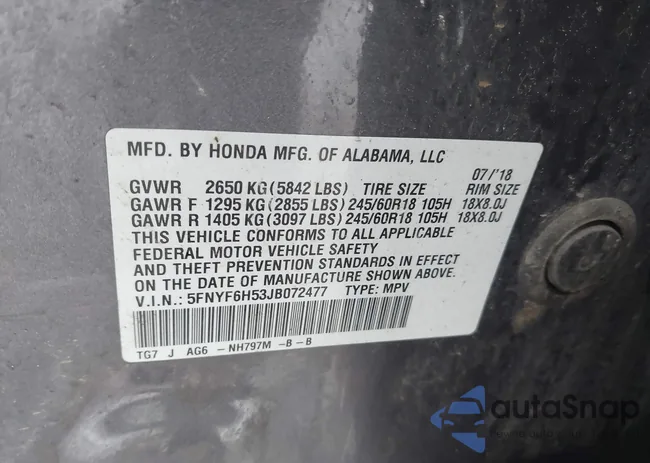 5FNYF6H53JB072477: 44283854