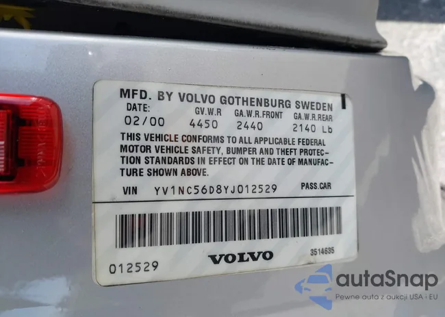 YV1NC56D8YJ012529: 44283855