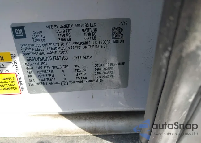 5GAKVBKD0GJ267165: 44283877