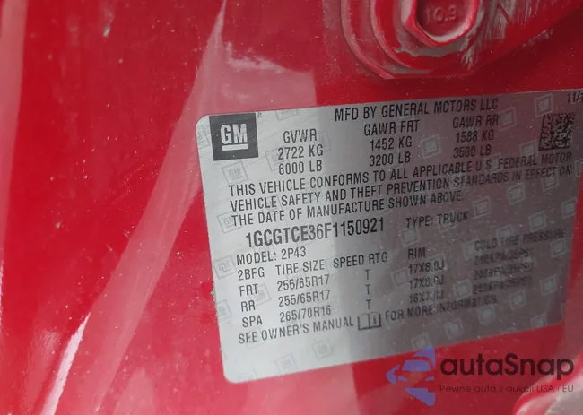 1GCGTCE36F1150921: 44283900