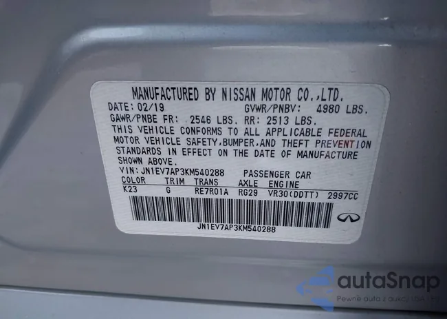 JN1EV7AP3KM540288: 44283985