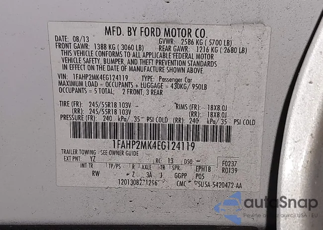 1FAHP2MK4EG124119: 44284017