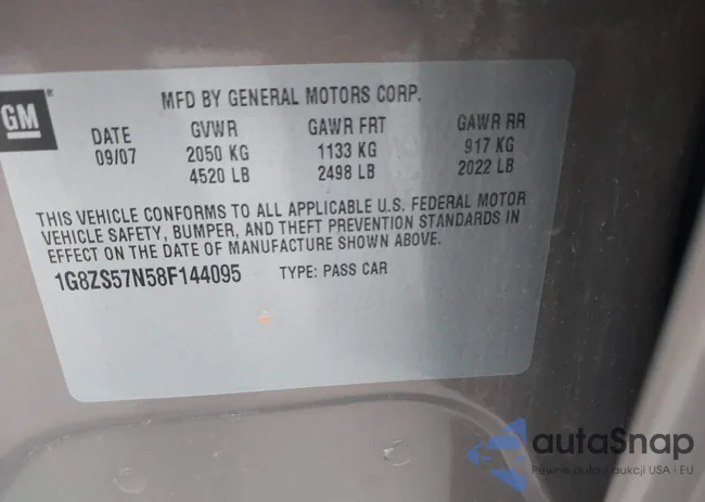 1G8ZS57N58F144095: 44284049