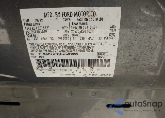 1FMSK7DH1NGC01900: 44284061