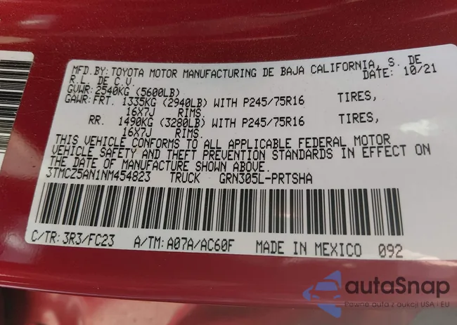 3TMCZ5AN1NM454823: 44285081