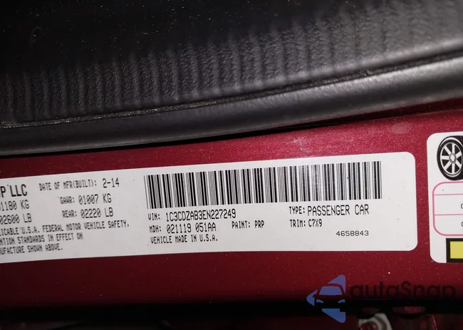 1C3CDZAB3EN227249: 44285182