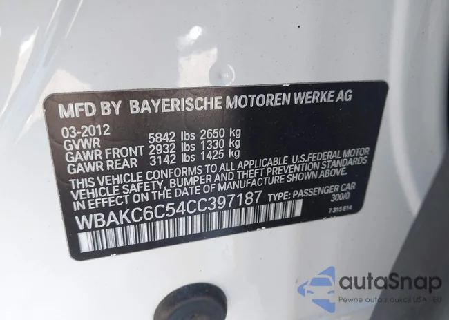 WBAKC6C54CC397187: 44285189